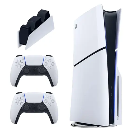 کنسول بازی سونی مدل PlayStation 5 Slim ظرفیت یک ترابایت ریجن 2016A اروپا به همراه دسته اضافی و پایه شارژر (2) c5lmwM